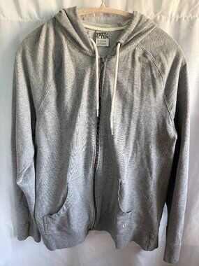 Hang Ten Gray Zip Hoodie Mens XL Casual Sweatshirt